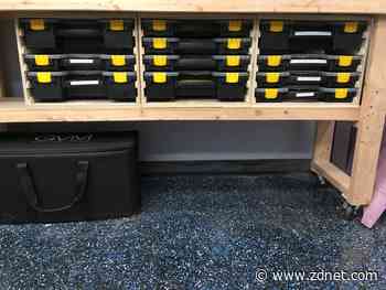 My first big CNC project: An organizer rack for parts