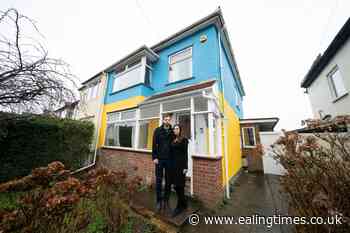 UK couple paint their house in colours of Ukraine flag - Ealing Times