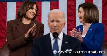 Watch: Nancy Pelosi Nearly Falls Over While Standing Up and Clapping During Biden's SOTU