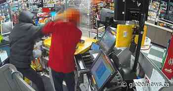 Violent robberies at west Edmonton convenience stores have police searching for suspects