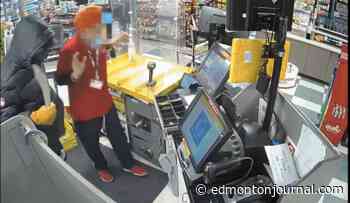Edmonton police search for two suspects in 'violent' convenience store robberies
