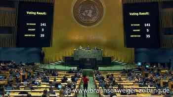 UN-Vollversammlung fordert russischen Abzug aus der Ukraine