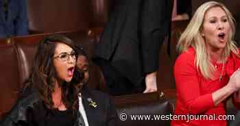 Reps. Marjorie Taylor Greene, Lauren Boebert Chant 'Build the Wall' at Biden During SOTU