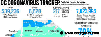 Coronavirus: Orange County reported 385 new cases and 11 more deaths on March 2 - OCRegister