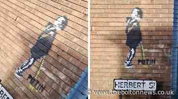 Pro-Ukraine, anti-Putin mural painted by mystery artist appears in Little Lever, Bolton
