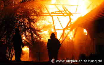 Bauernhof in Waltenhofen steht in Flammen - Rettungskräfte seit den frühen Morgenstunden im Einsatz - Allgäuer Zeitung