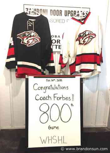 GCB coach celebrates milestone - The Brandon Sun