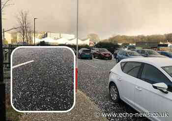 Basildon hit by hail storm with ice covering ground | Echo - Southend Echo