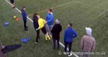 Referee headbutts supporter as Renfrew football match chaos caught on video - Glasgow Live
