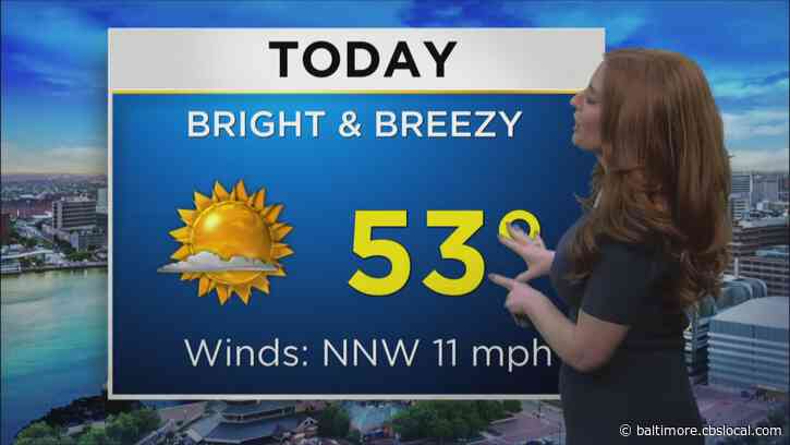 Maryland Weather: Bright & Breezy Thursday