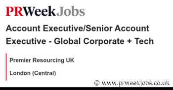 Premier Resourcing UK: Account Executive/Senior Account Executive - Global Corporate + Tech