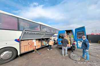 Erster Bus mit Flüchtlingen auf dem Rückweg nach Münster