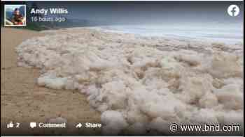 ‘The beach has disappeared.’ Storm dumps mounds of foam on beaches in south Australia - Belleville News-Democrat
