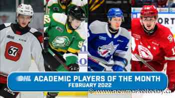 Newmarket, Aurora hockey players named among OHL's academic players of the month - NewmarketToday.ca
