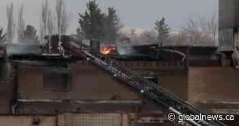 Damage in the millions after morning fire destroys Lethbridge Lafarge building - Global News