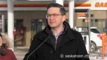 Pierre Poilievre promises to scrap carbon tax at Saskatoon campaign stop