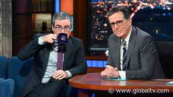 John Oliver Gets Giddy On The Late Show - globaltv - Global