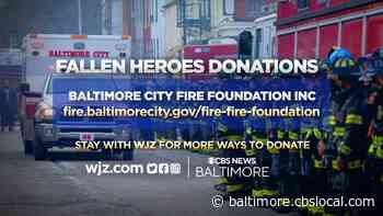 Over $21K Each Raised For Families Of Baltimore’s Fallen Firefighters - CBS Baltimore
