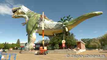 Drumheller's 'World's Largest Dinosaur' getting a face lift - CTV News Calgary