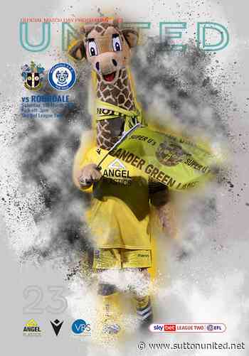 Rochdale programme now available to order - News - Sutton United