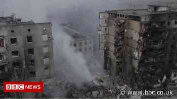 Ukraine conflict: Drone shows extent of damage in Borodyanka