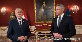 Krieg in der Ukraine - Van der Bellen und Nehammer senden Solidaritätsbotschaft - Wiener Zeitung