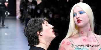 Il rossetto rosso di Marco Rambaldi alla MFW è un messaggio (potentissimo) di inclusività - Elle