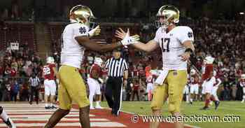 Notre Dame’s Jack Coan and Kevin Austin impress with NFL Combine 40’s - One Foot Down