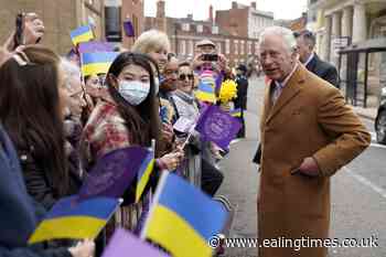 Charles welcomed by crowds waving Ukrainian flags during city visit - Ealing Times