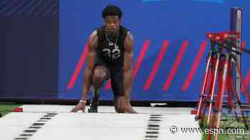 Thornton leads eight WRs with sub-4.4 40 times