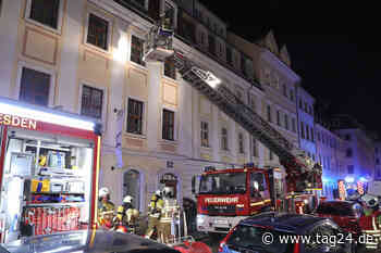 Dresden: Wohnungsbrand im Dresdner Barockviertel - Feuerwehrmann verletzt! - TAG24