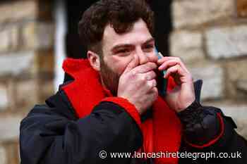 Jordan North overwhelmed after rowing from London to Burnley for Comic Relief