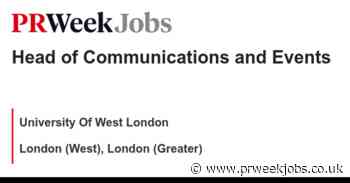 University of West London: Head of Communications and Events