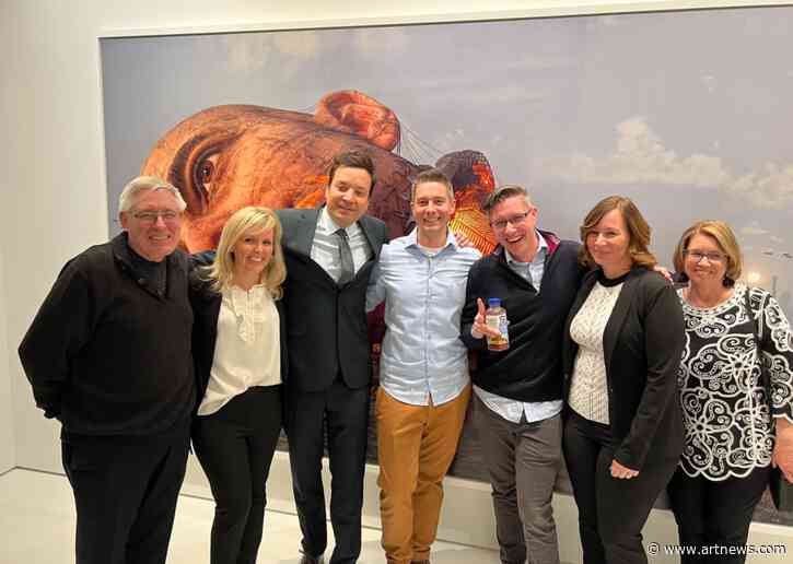 Jimmy Fallon and Art World Elite Head to the Opening of Beeple’s New York Show