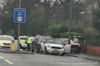 Passengers taken to hospital after two car collision in St Helens - St Helens Star