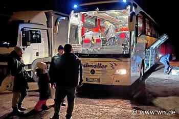Busse bringen über 80 Flüchtlinge nach Münster