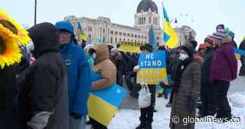 Regina, Saskatoon rallies demonstrate solidarity with Ukrainian people