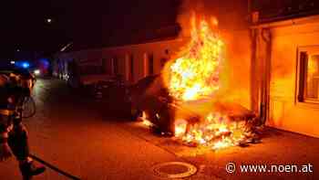 Neunkirchen - Pkw ging neben Wohnhaus in Flammen auf - NÖN.at