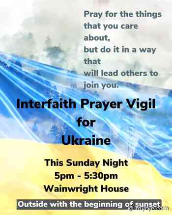 Wainwright House Vigil for Ukraine, this Sunday 5pm - MyRye.com