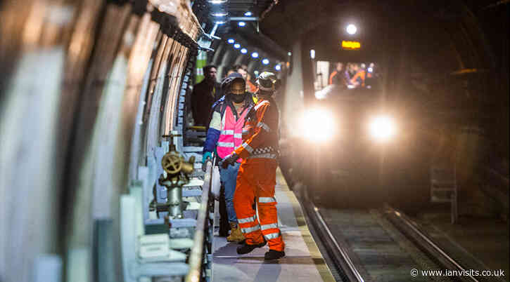 Photos from Crossrail’s trial train evacuations