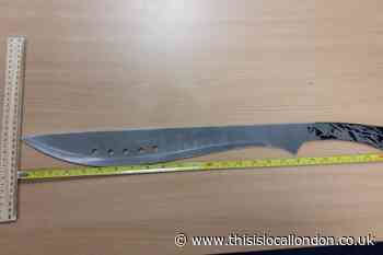Erith Police: Person arrested after machete seized during search