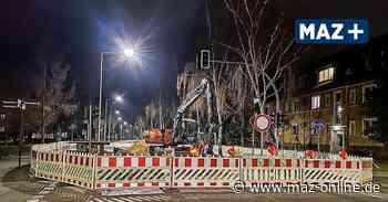 Rohrbruch bald repariert: Bauarbeiten Friedrich-Ebert-Ring in Rathenow - Märkische Allgemeine Zeitung