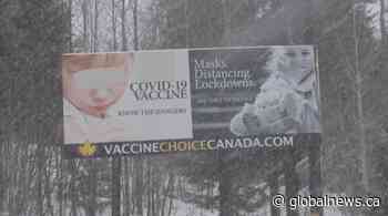 Nelson billboard questioning COVID-19 measures draws scrutiny - Global News