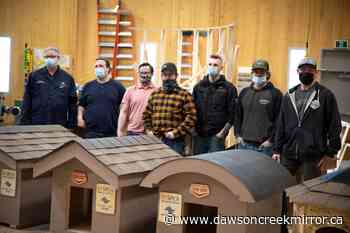 Dawson Creek NLC carpenters construct doghouses for SPCA - Dawson Creek Mirror