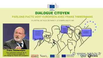 Transition écologique : Frans Timmermans dans un dialogue citoyen à Nancy - Ville de Nancy