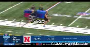Former Husker Cam Jurgens posts impressive time in 40-yard dash - Saturday Tradition