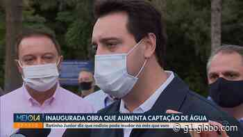 Crise hídrica: Obra de transposição do Rio Capivari para a Bacia do Iraí, em Colombo, é inaugurada - Globo.com