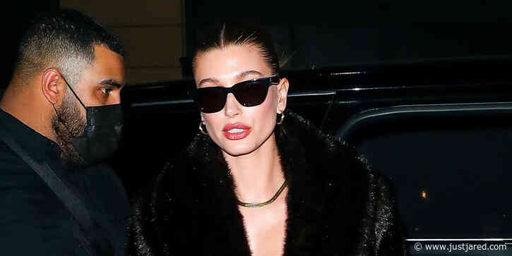 Hailey Bieber Goes Glam During a Night Out in Paris