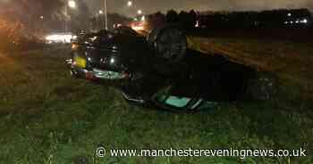 Driver escapes unharmed after crashing brand new Jaguar XF in Bolton - Manchester Evening News