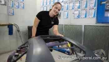 'Give it a crack': Female car painter encourages girls to enter trades - Daily Liberal
